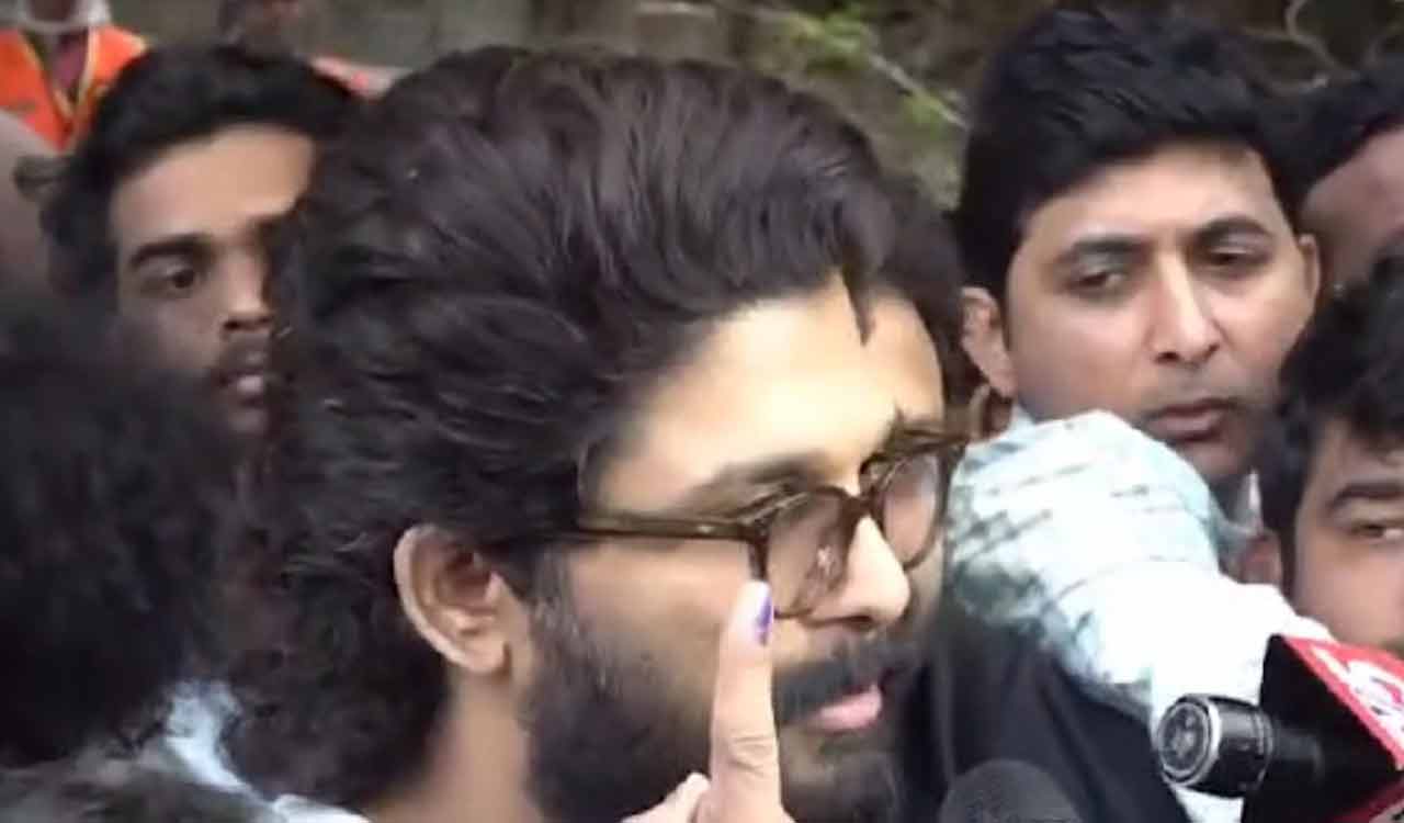 Telangana Assembly elections: NTR Junior, Allu Arjun cast their vote at Jubilee Hills