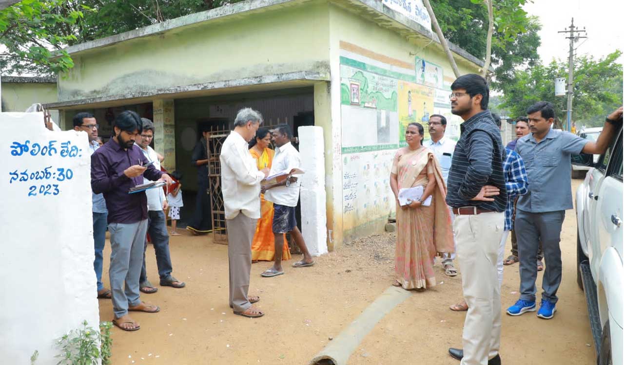 Expedite works at polling stations, Collector Gautham tells officials