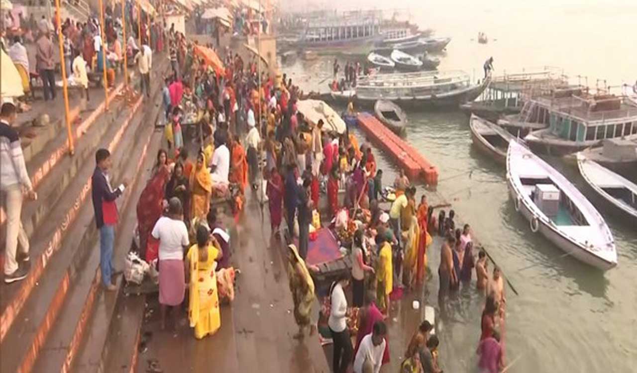 Varanasi’s Dashashwamedh ghat crowded for Ekadashi, Tulsi Vivah