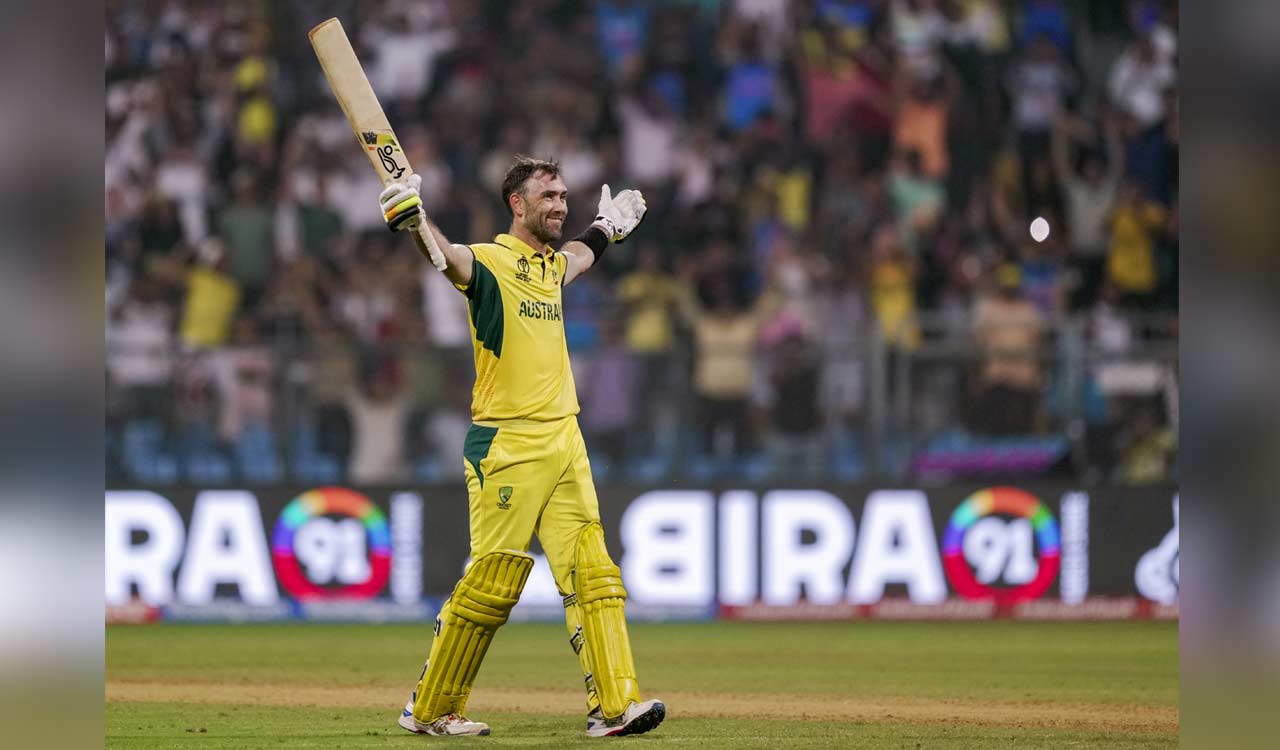 Maxwell’s hundred carries Australia to five-wicket win over India