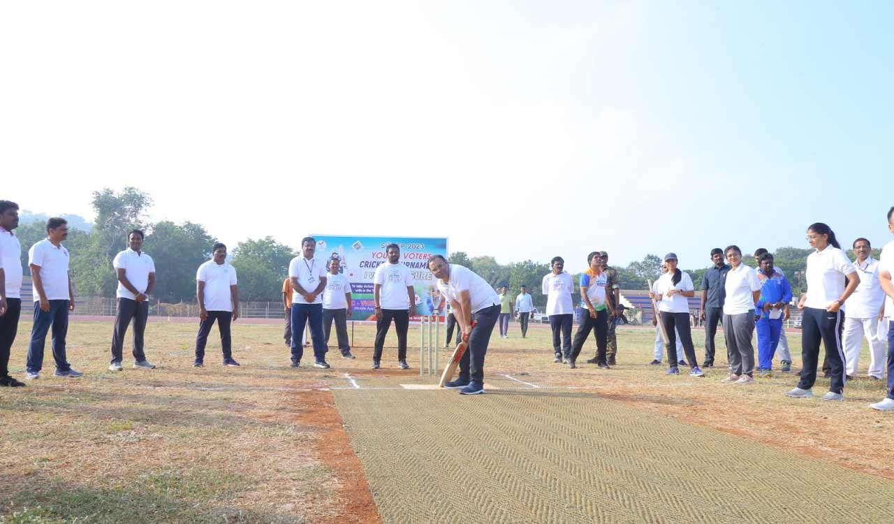 Young voters sensitised through cricket match in Hanamkonda