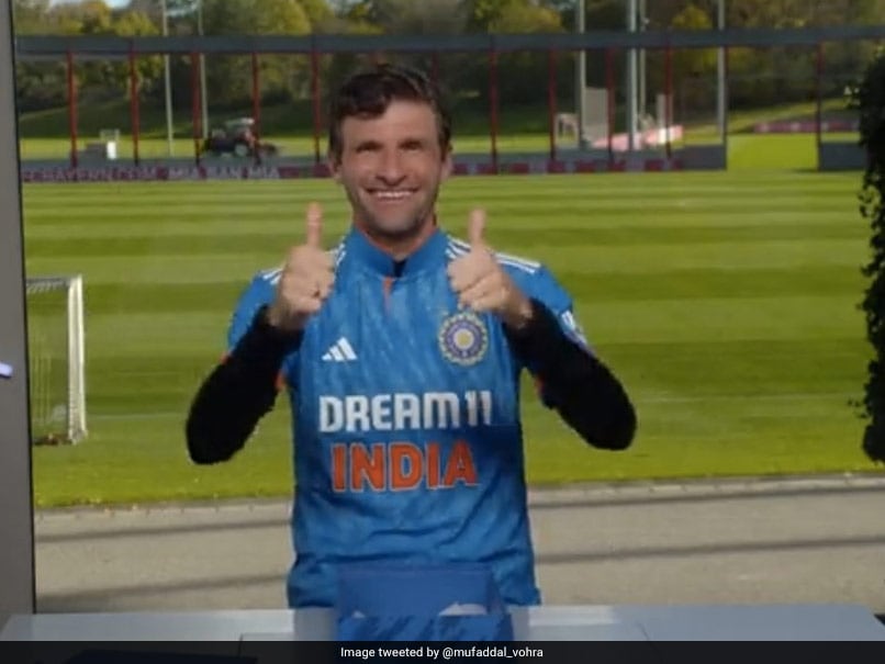 Watch: FIFA WC Winner Shows Support For Team India, Wears Blue Jersey