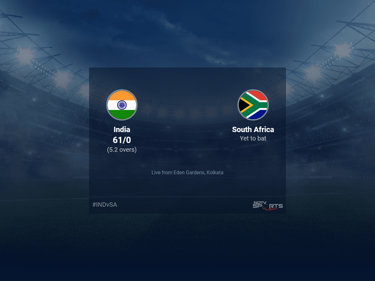 India vs South Africa: World Cup 2023 Live Cricket Score, Live Score Of Today's Match on NDTV Sports