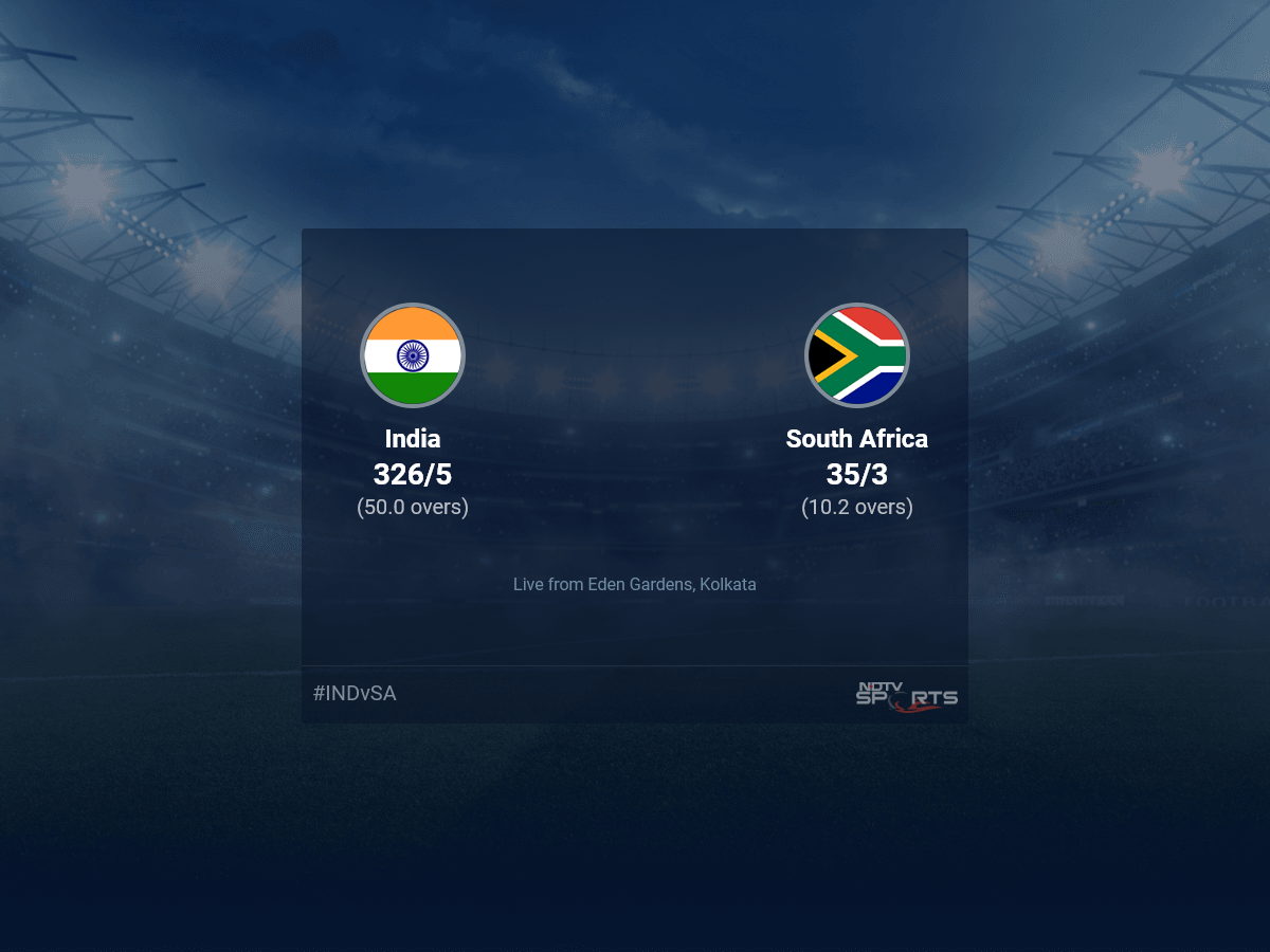 India vs South Africa Live Score Ball by Ball, World Cup 2023 Live Cricket Score Of Today's Match on NDTV Sports