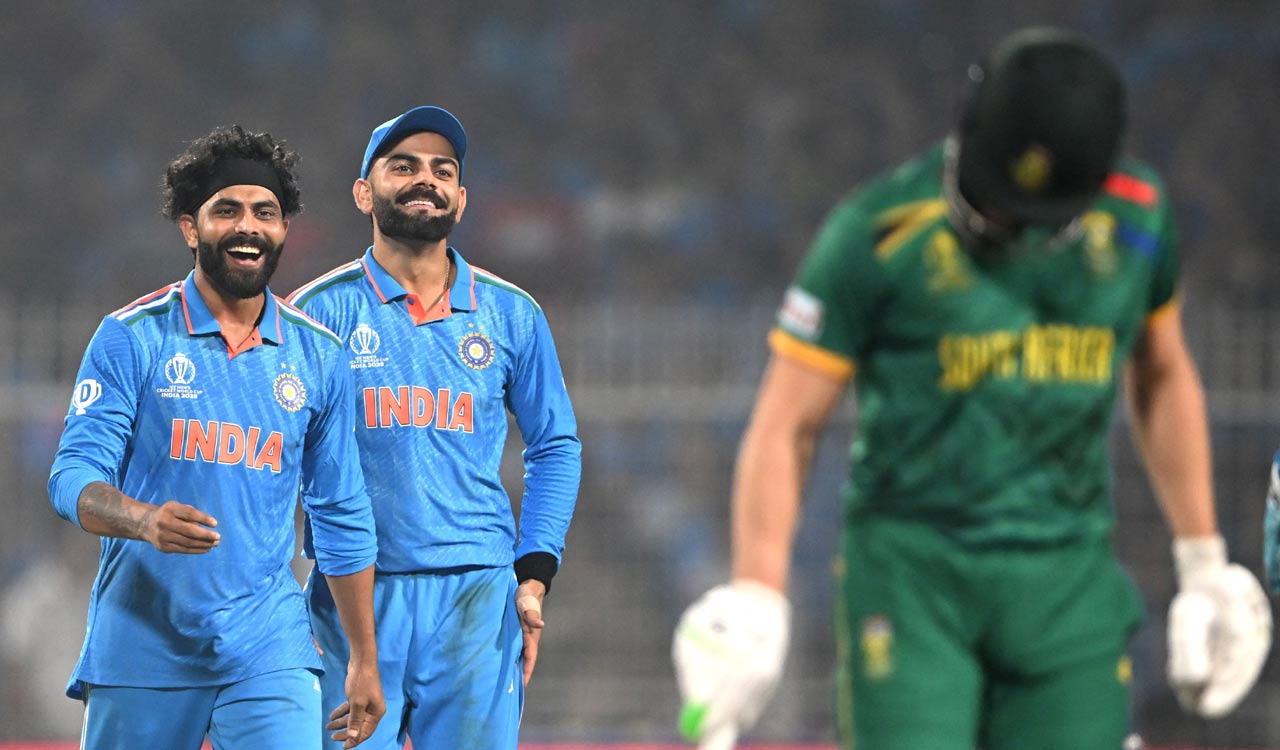 CWC 2023: Kohli’s ton, Jadeja’s five wickets help India thrash South Africa by 243 runs