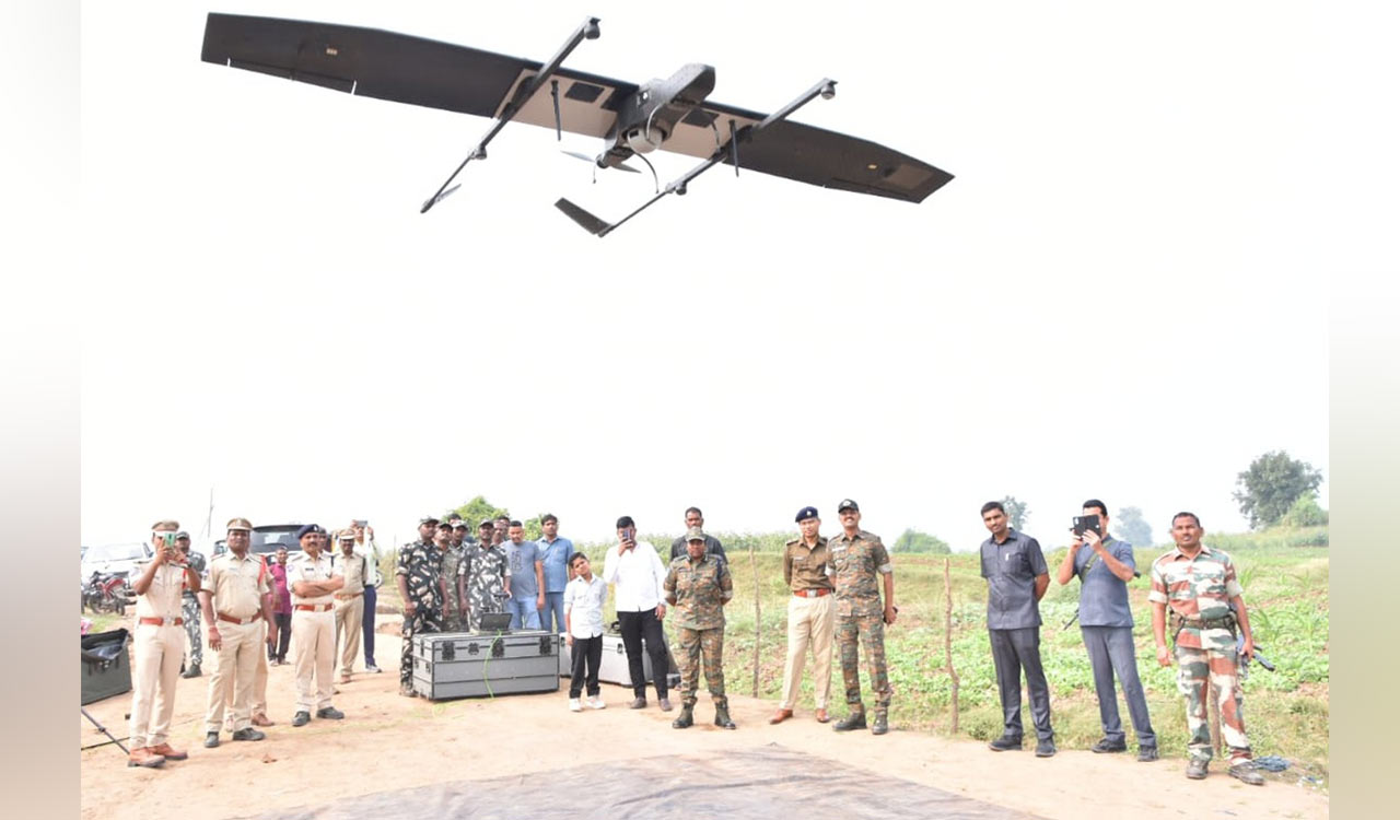 Ramagundam CP inaugurates drone camera-based patrolling unit in Mancherial