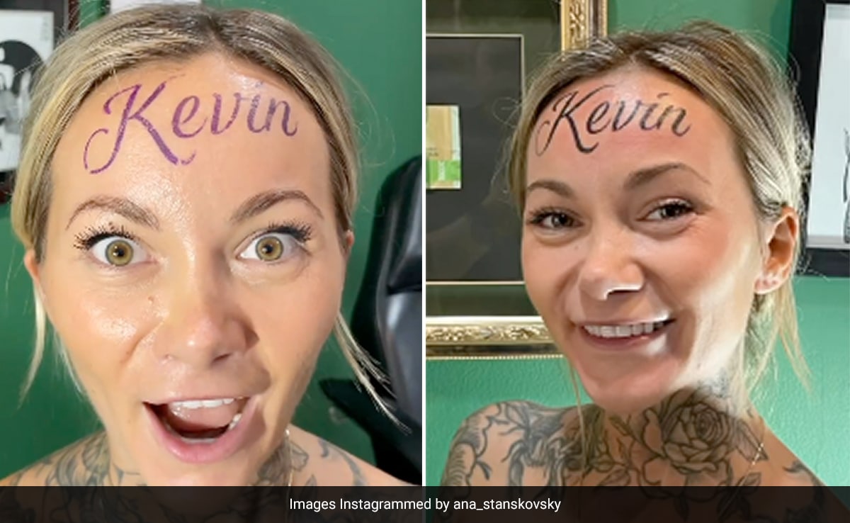 UK Woman Gets Boyfriend's Name Tattooed On Her Forehead: ''Yes, It's Real''