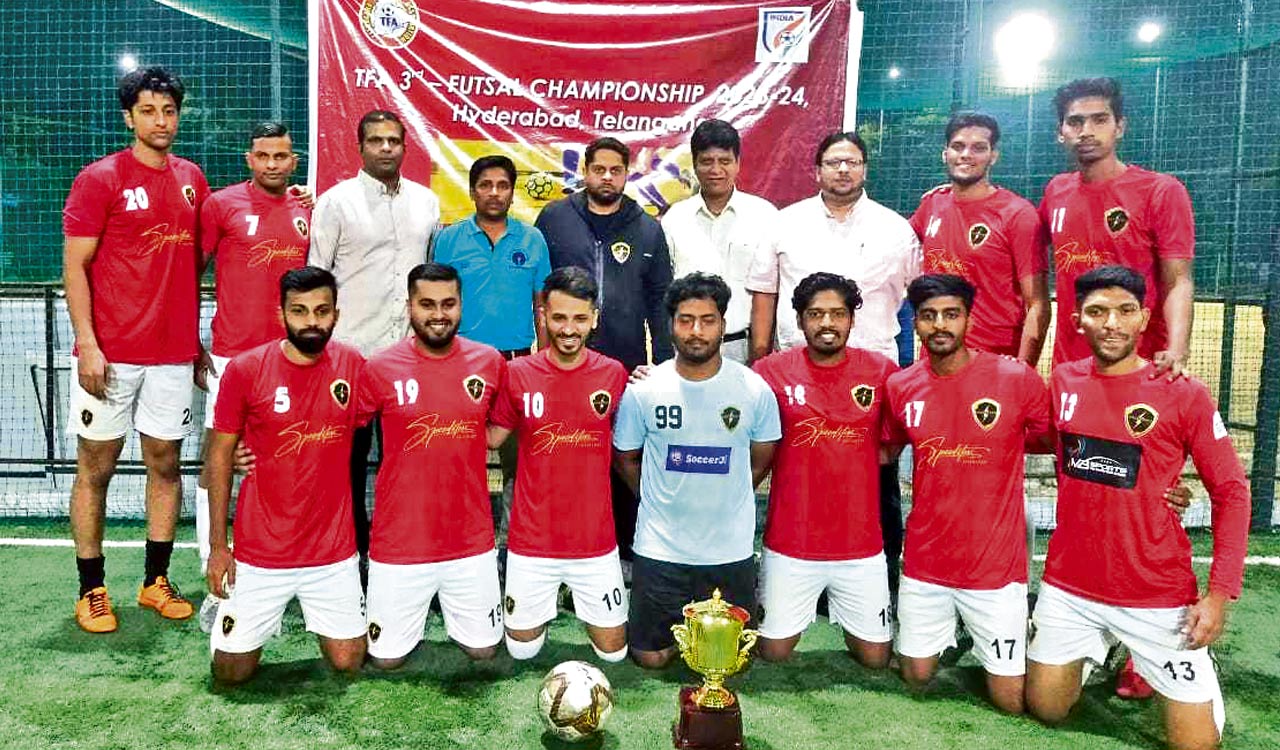 Speed Force emerge winners in Telangana Football Association’s Futsal Championship