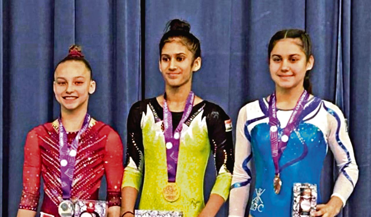 Hyderabad’s Nishka bags gold in Artistic Gymnastics International Tournament