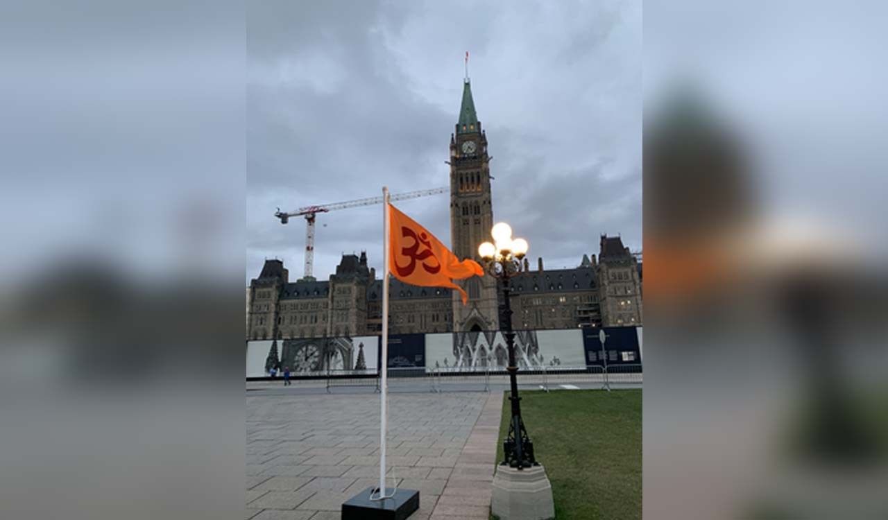 Indo-Canadian lawmaker hosts Diwali celebration at Parliament Hill, raises Hindu flag