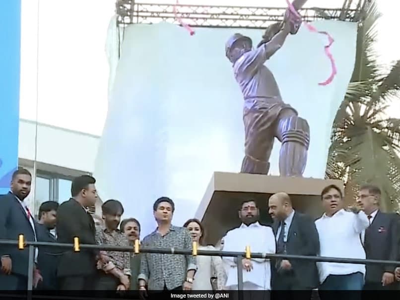 Watch: Tendulkar's Statue Unveiled At Wankhede Stadium, Where India Won WC