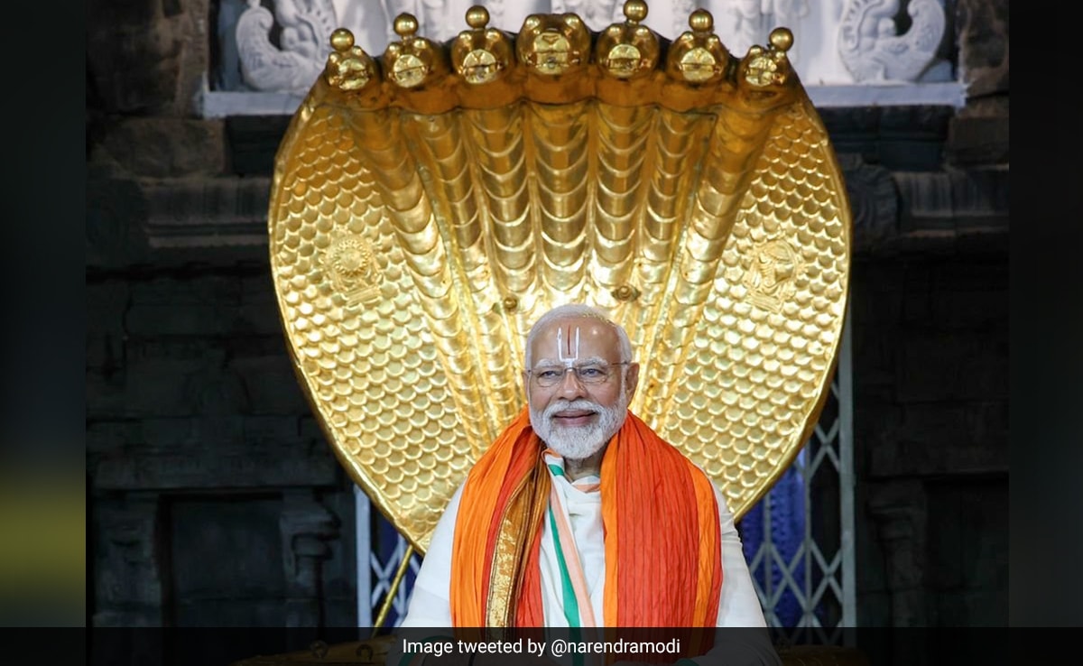 "Prayed For 140 Crore Indians": PM Modi At Tirupati Temple