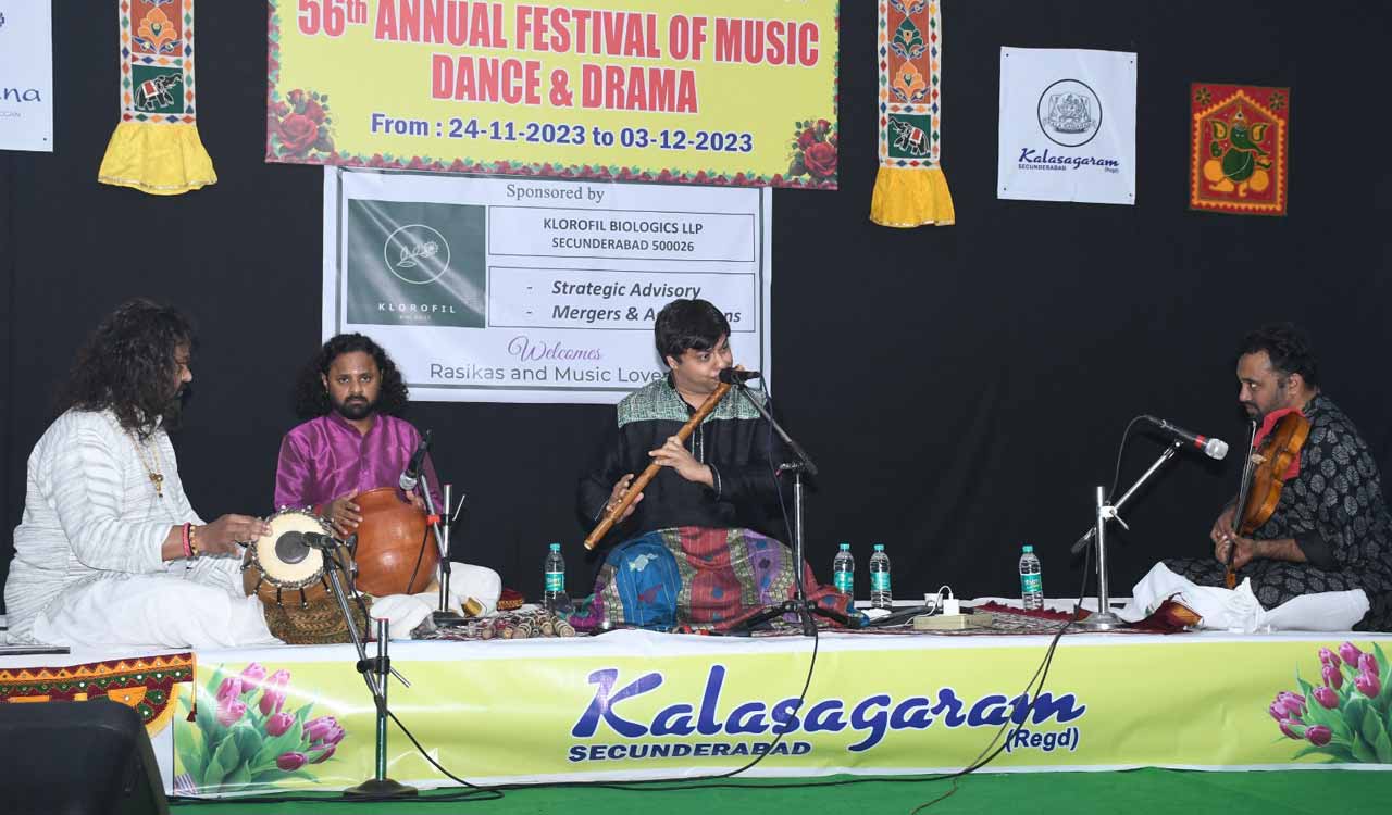 A traditional concert: S Shashank impresses with flute recital at Kalasagaram