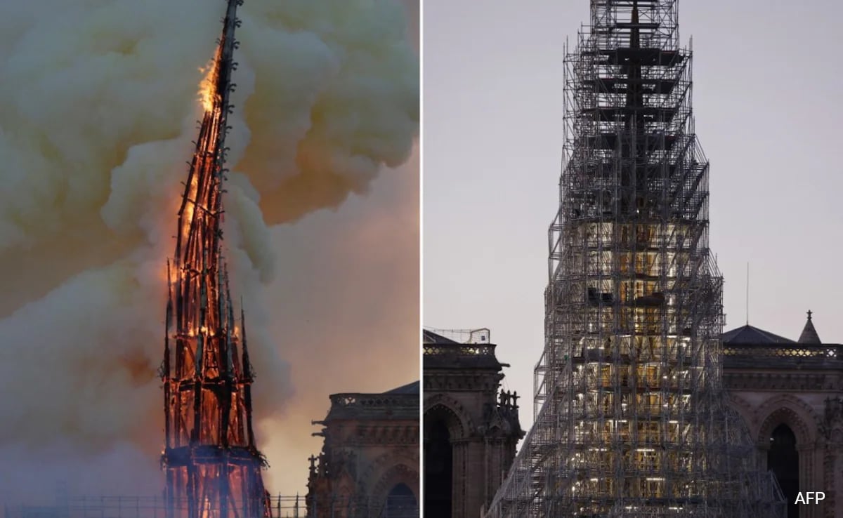 4 Years After Tragic Fire, Notre-Dame's Spire Reappears On Paris Skyline