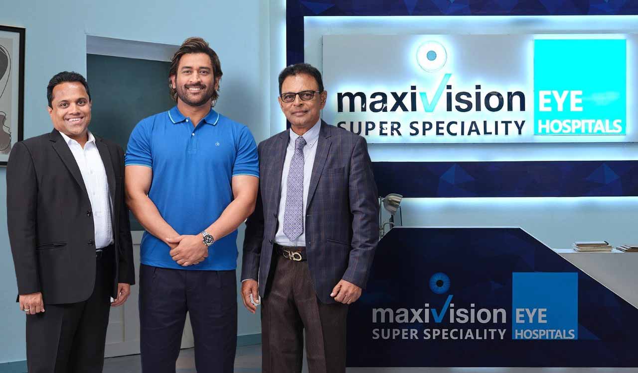 Dhoni is brand ambassador for Hyderabad-based Maxivision Eye Hospitals