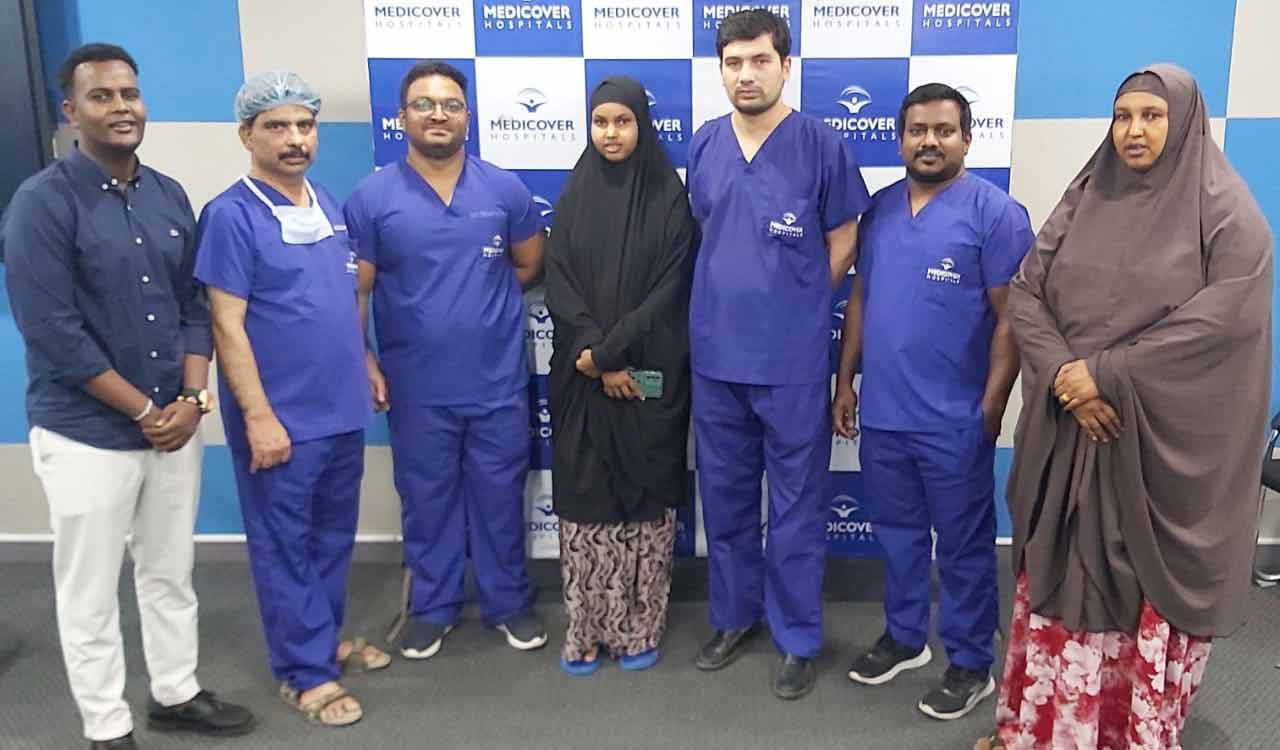 Hyderabad: 50 kgs of lymphatic tissue removed from a girl from Somalia