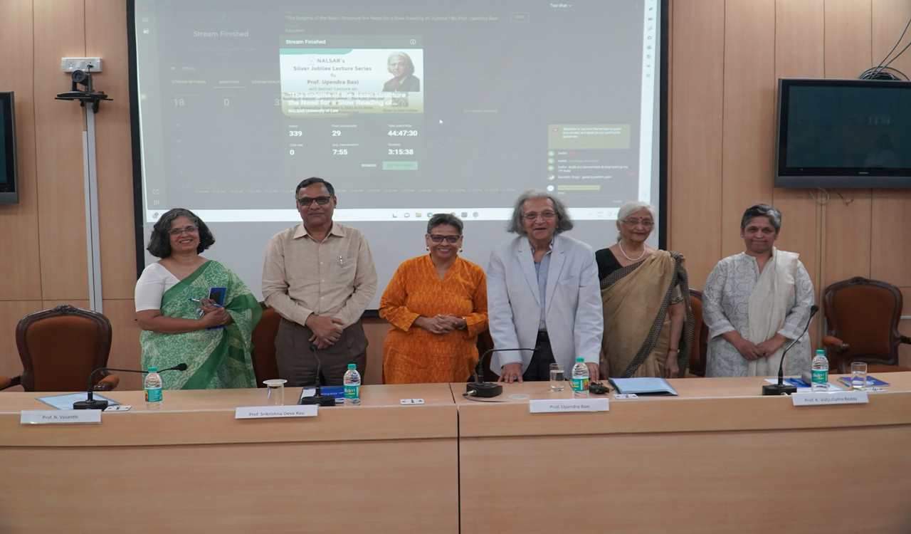 NALSAR University of Law hosts lecture by Prof. Upendra Baxi