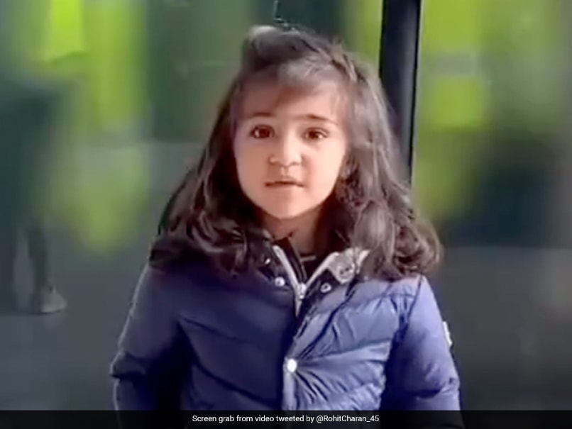 Old Video Of Rohit Sharma's Daughter Saying 'He'll Laugh Again' Resurfaces