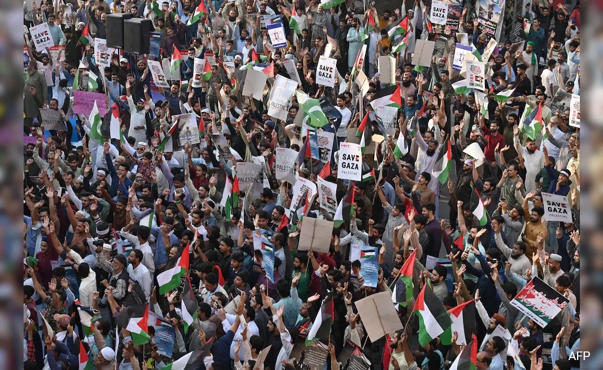 Thousands March In Europe And Iran, Call For "Barbary To Stop" In Gaza