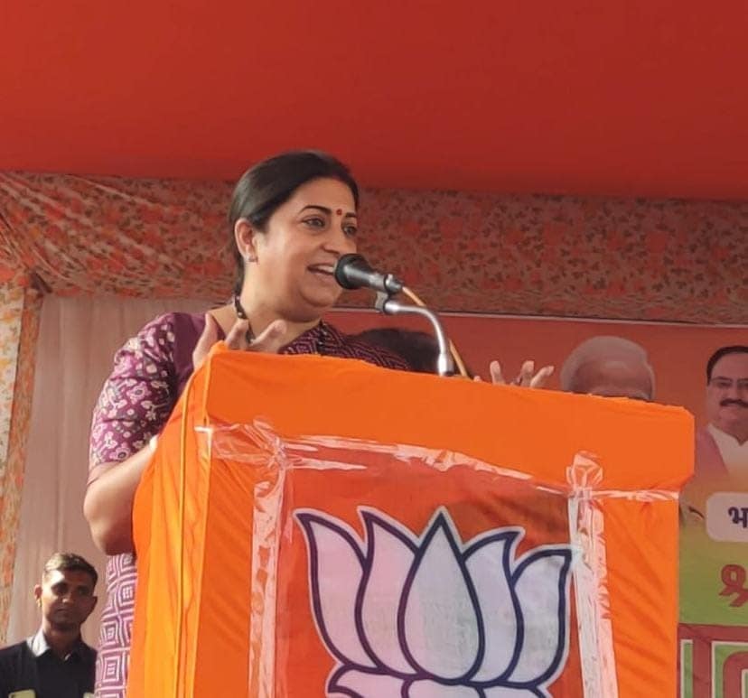 Smriti Irani Attacks Congress Over Crimes Against Women In Rajasthan