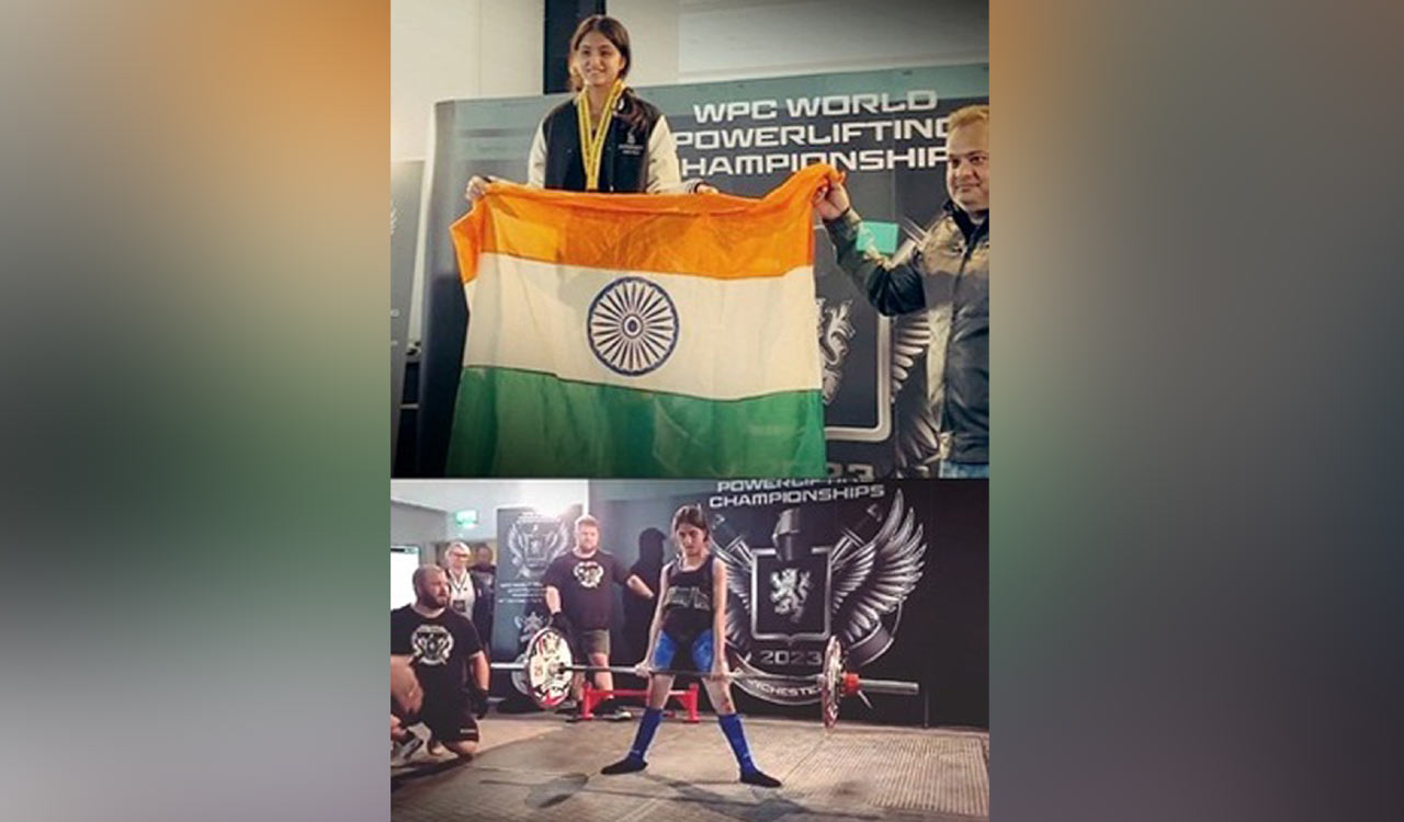 14-year-old Indian girl sets powerlifting world record at Manchester