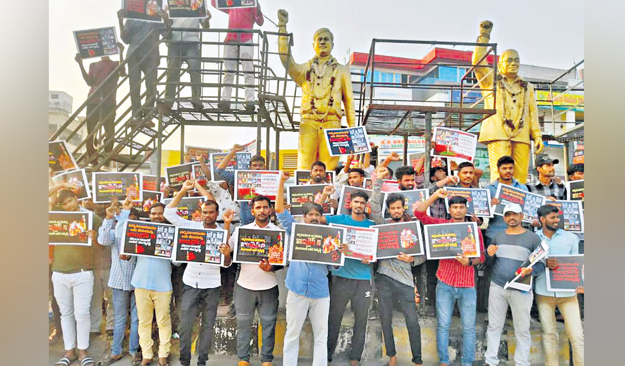 Protests erupt against Congress across Hyderabad