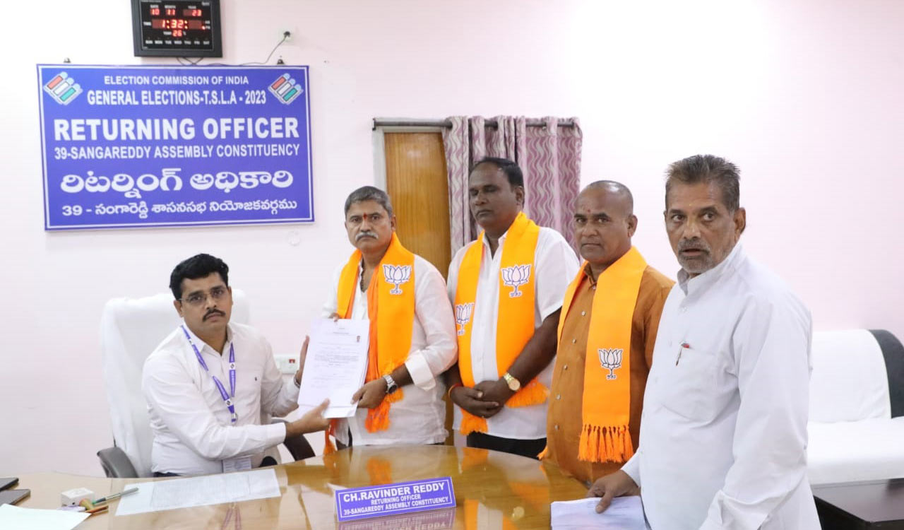 Tension prevails as BJP replaces Sangareddy candidate hours after announcement