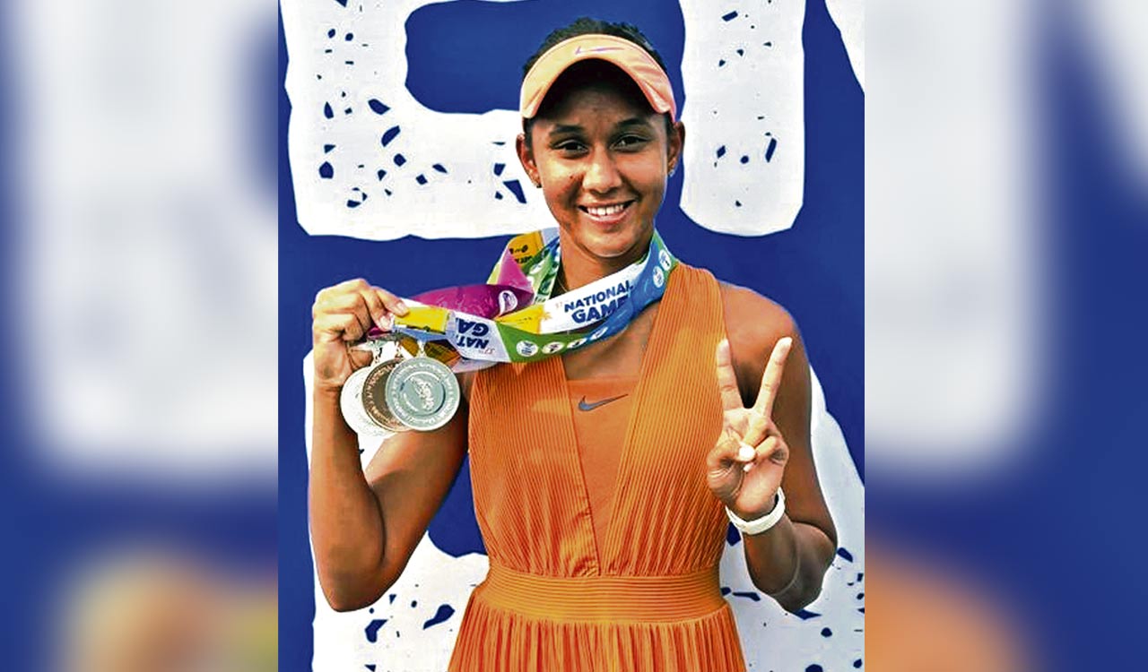 Telangana tennis player Rashmikaa settles for silver medal at National Games