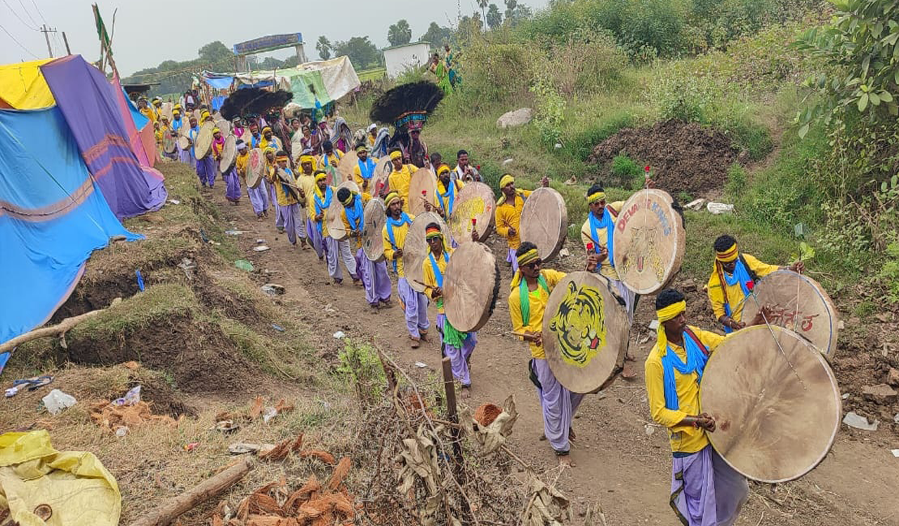 Mancherial’s Padmalpuri Kako Temple draws crowds of tribals