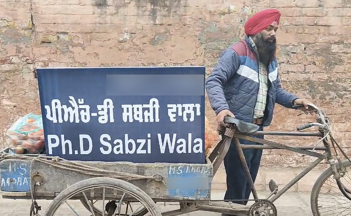 Punjab Man With PhD, 4 Master's Degrees Sells Vegetables To Make Ends Meet