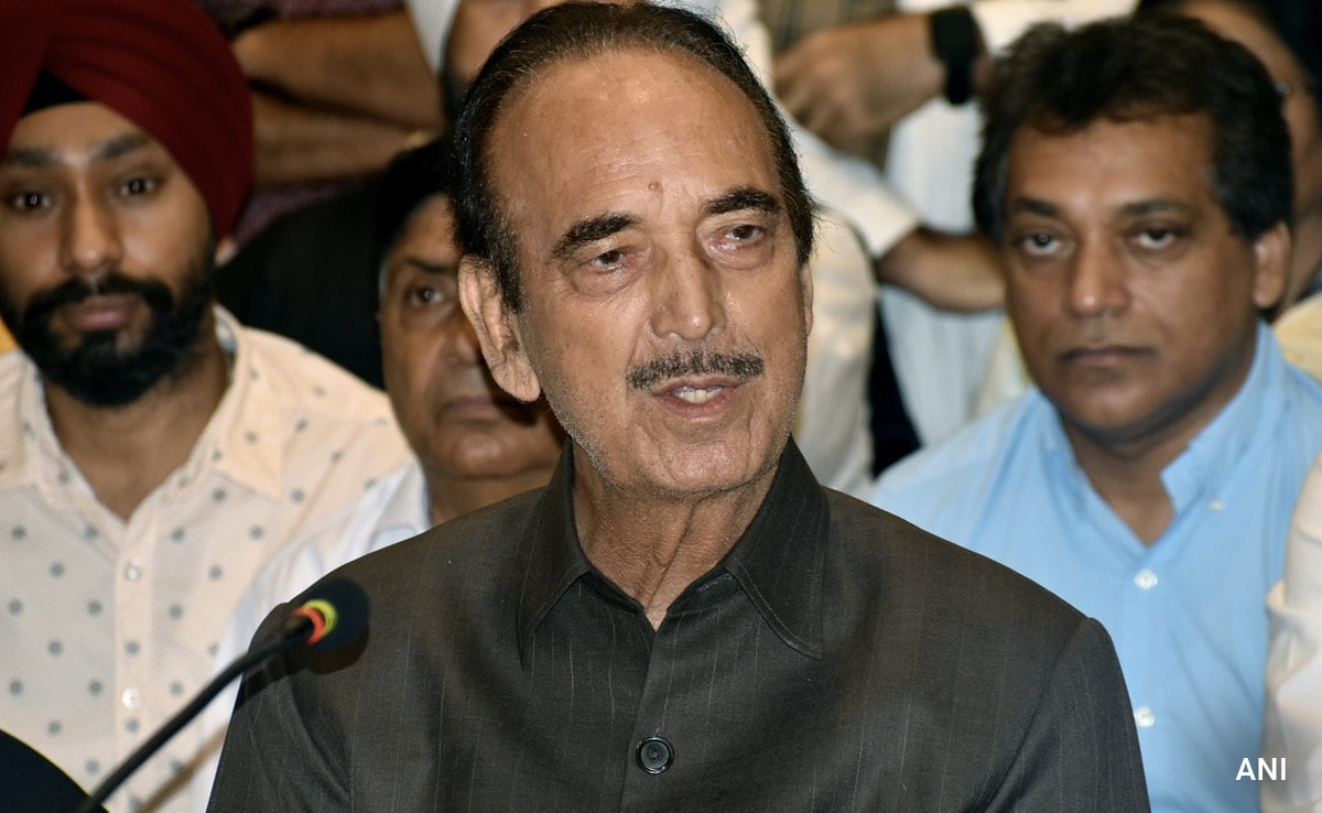 "Not Taken Final Call": Ghulam Nabi Azad Says Might Not Contest J&K Polls