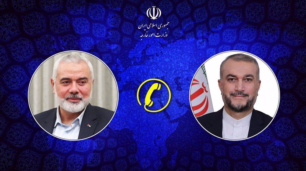 Top Iranian diplomat, Hamas chief discuss Gaza developments