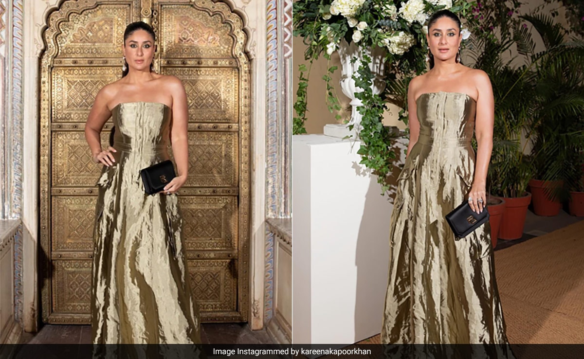 Kareena Kapoor's "Golden Night" Displayed Her Mastery Of Refined Style In A Metallic Ralph Lauren Gown