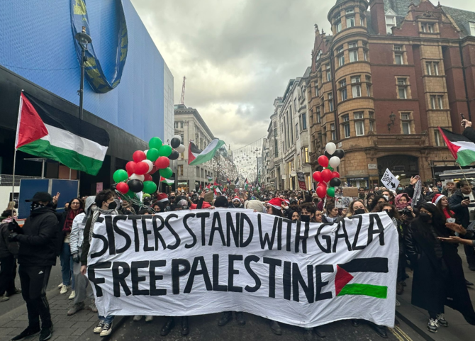 London protest calls for boycott of Israel-linked brands