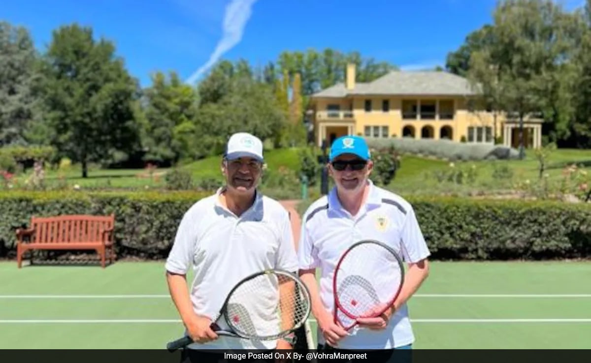 On His Last Day In Canberra, Indian Envoy Plays Tennis With Australian PM