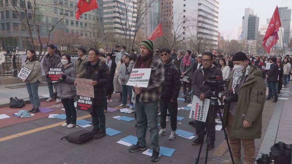 South Korean protesters condemn Israel's escalating genocide in Gaza