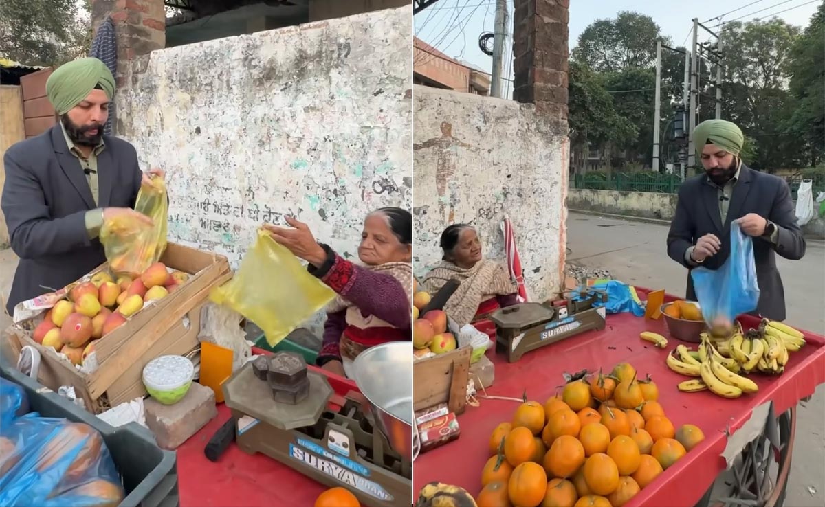 Viral: Man Buys Entire Fruit Stock From Elderly Woman, Internet Showers Praise