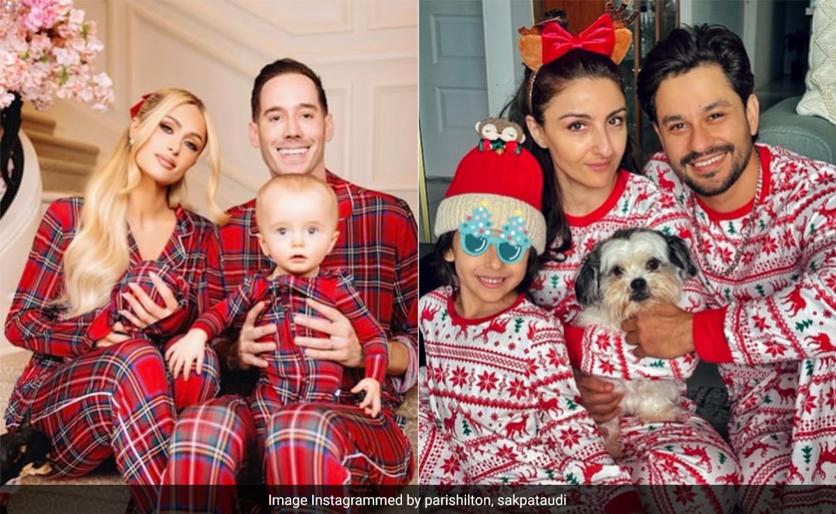 From Paris Hilton To Soha Ali Khan, Matching Pajamas Were The Christmas 2023 Dress Code For These Celebs