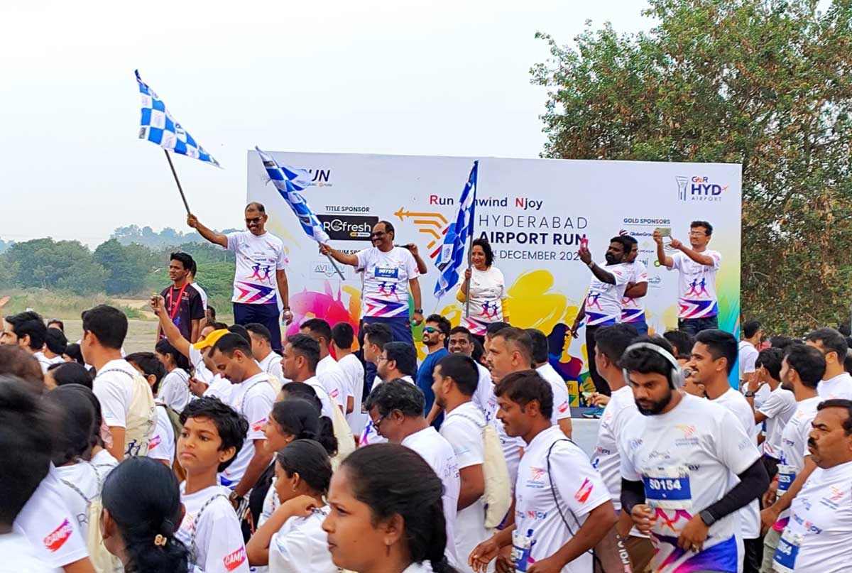 Hyderabad Airport run sees participation of over 3800 runners