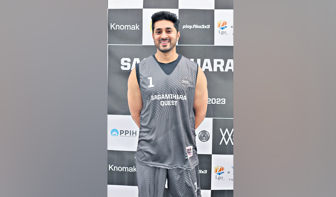 Actor Arvind Krishna shines at the International 3BL Basketball league