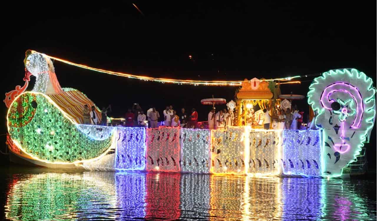 Bhadradri Teppotsavam celebrated in a colourful manner