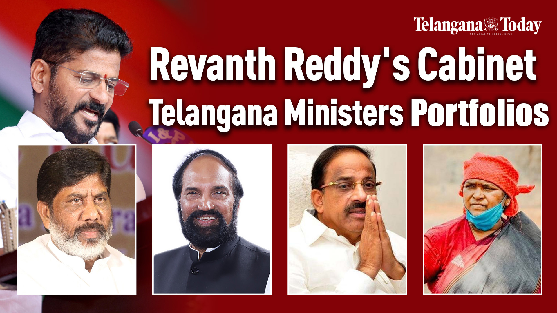 Telangana CM Revanth Reddy’s Cabinet Ministers Portfolios | Telangana State Government Ministers