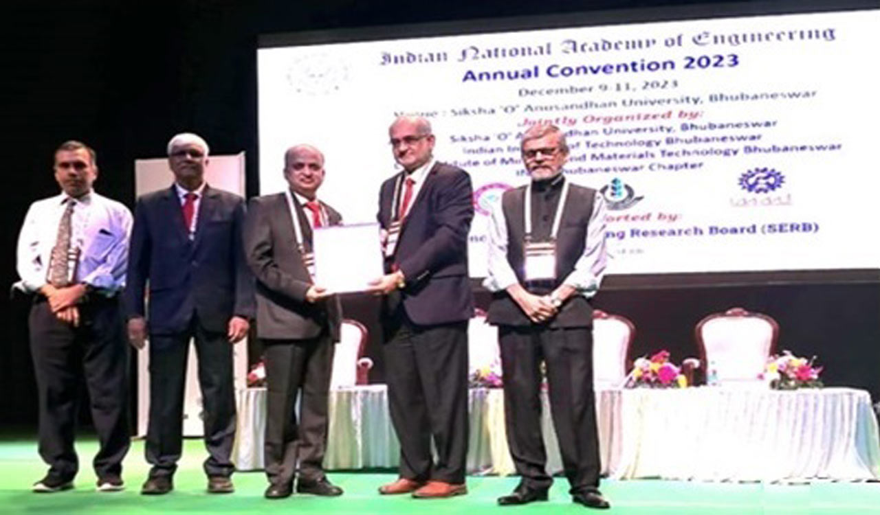 Senior DRDL scientist conferred with INAE fellowship