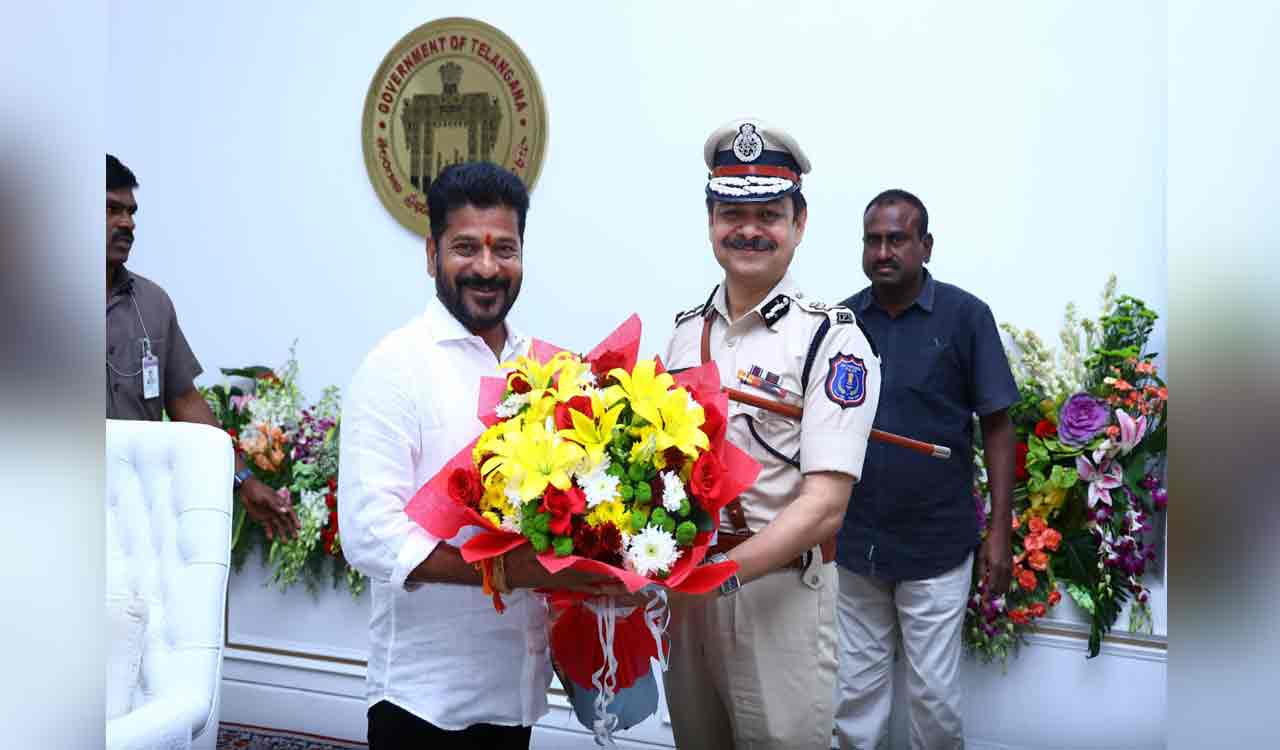 Rachakonda CP DS Chauhan meets CM Revanth Reddy