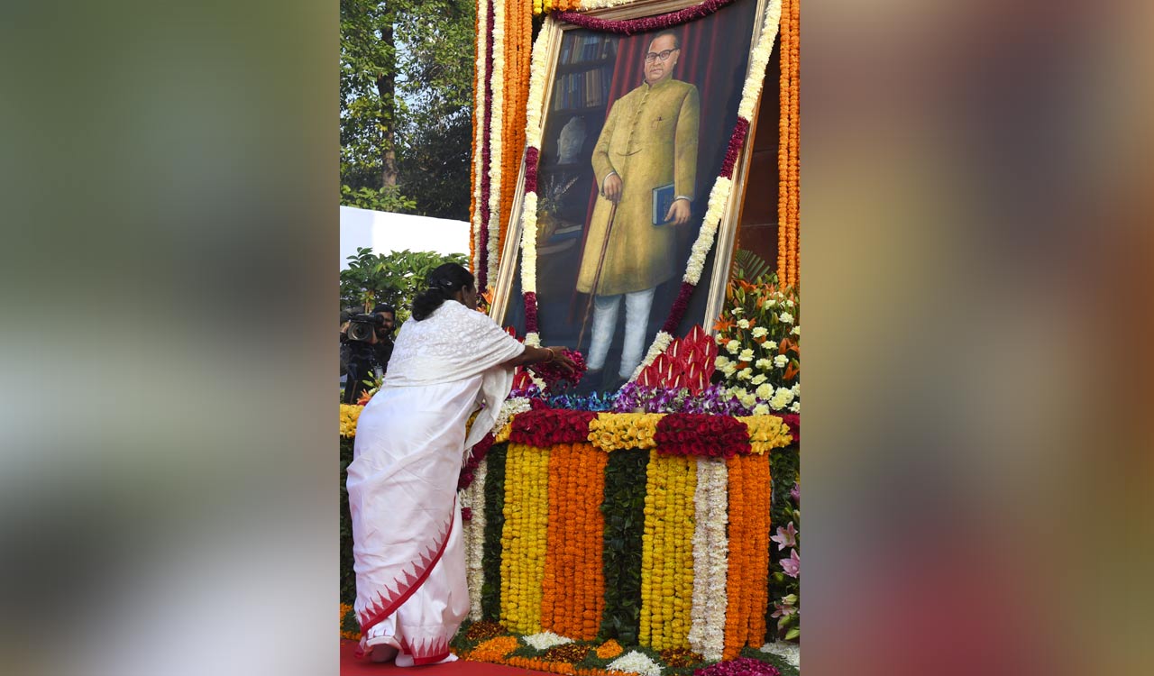 President Murmu, PM Modi, Kharge pay tributes to Ambedkar on his death anniversary