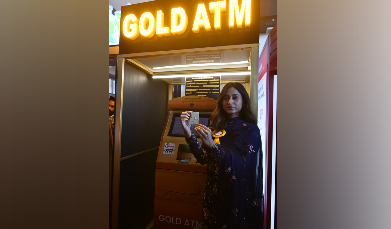 Goldsikka launches Gold ATM Version-2 at Ameerpet Metro Station