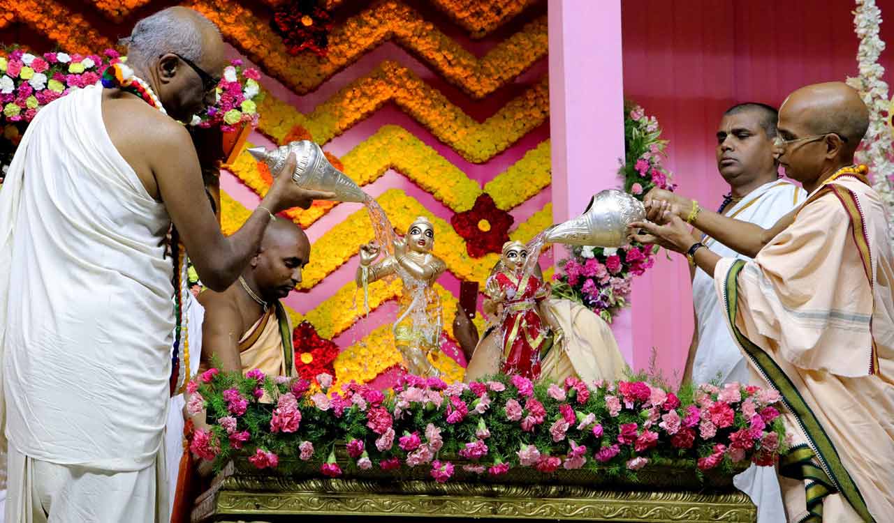 Brahmotsavams conclude at Hare Krishna Golden Temple in Hyderabad