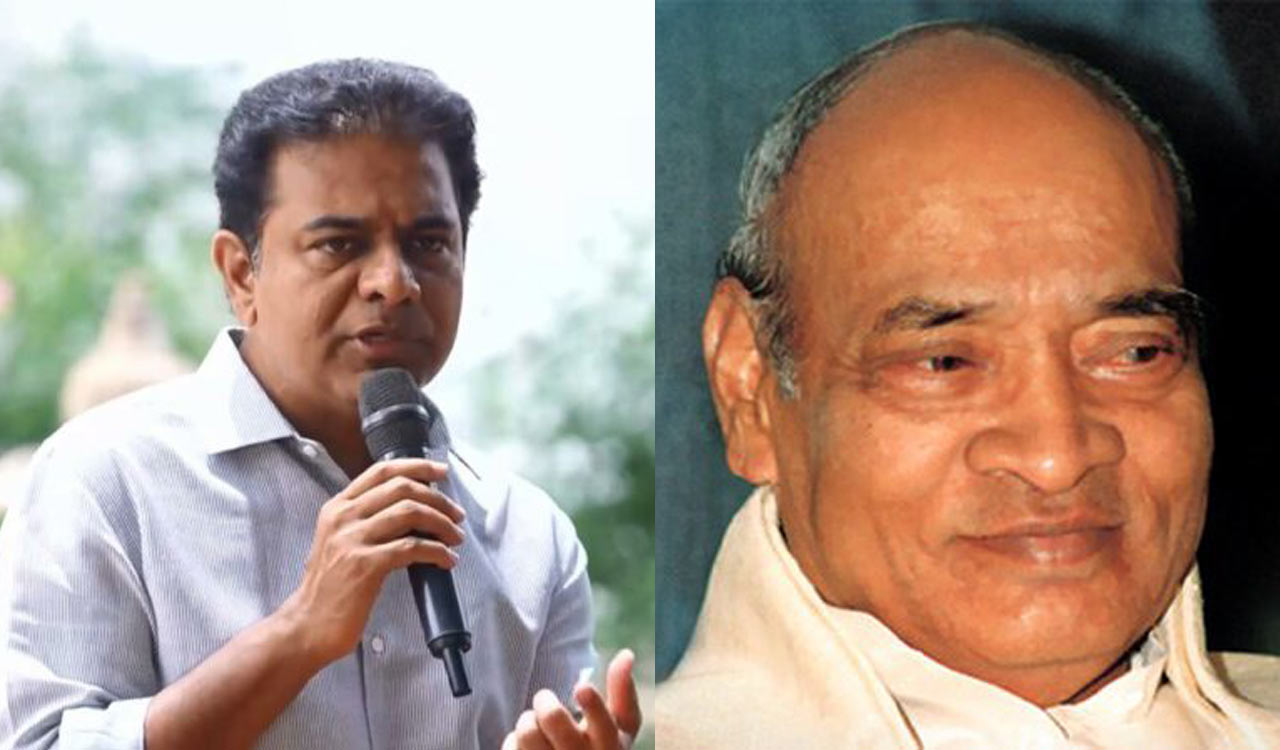 KTR demands Bharat Ratna for PV Narasimha Rao