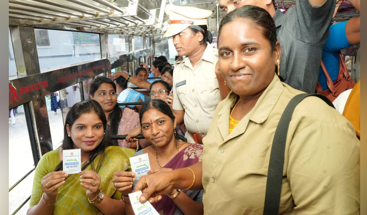 Maha Lakshmi scheme: Passenger traffic increases in TSRTC buses