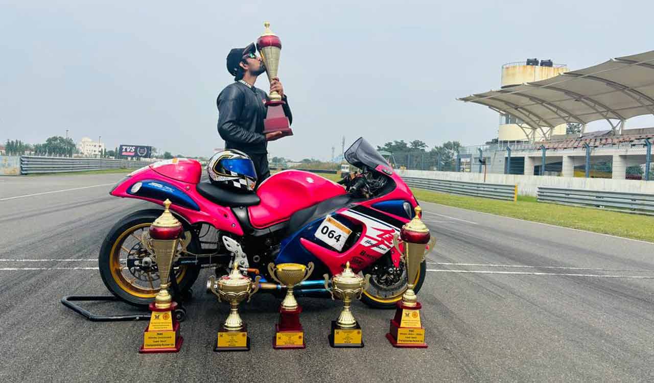 Hyderabad racer Mohammed Riyaz grabs national title